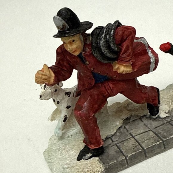 Christmas Village Figurine Fireman, Boy, And Dog By Rite Aid - Picture 5 of 8